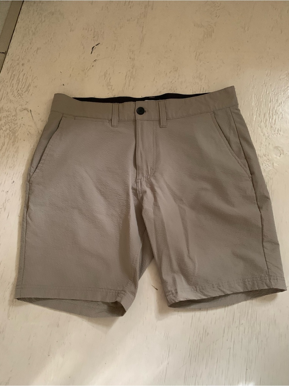 Sperry Men's Khaki Flat-Front Performance Shorts 🩳 Size 32